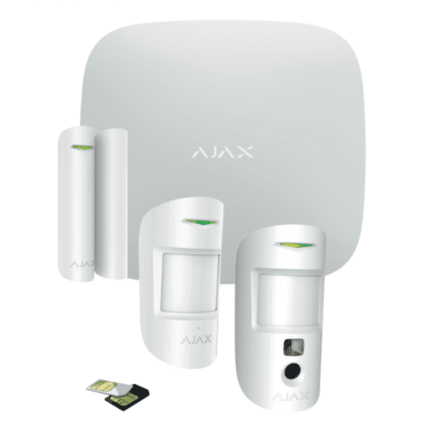 conjunto de detectores Ajax + panel + detector magnético